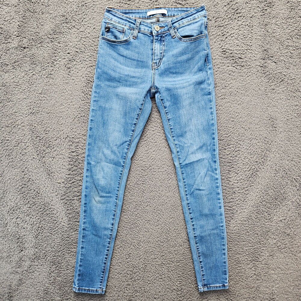 Kancan Jeans Women Size 1 Blue Denim Skinny‎ Low Rise Medium Wash